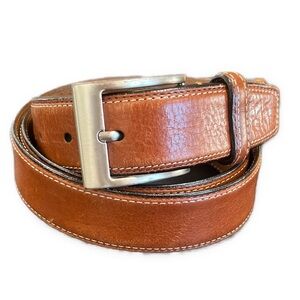 J CAMPBELL Men's Brown Genuine Italian Leather Belt sz 40